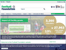 Tablet Screenshot of footballfoundation.org.uk